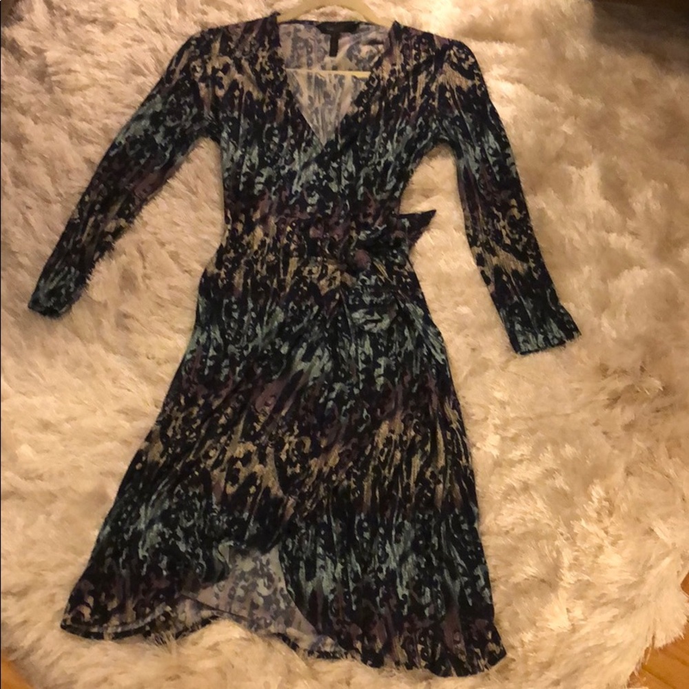 BGBG Maxazria Multicolored Wrap Dress